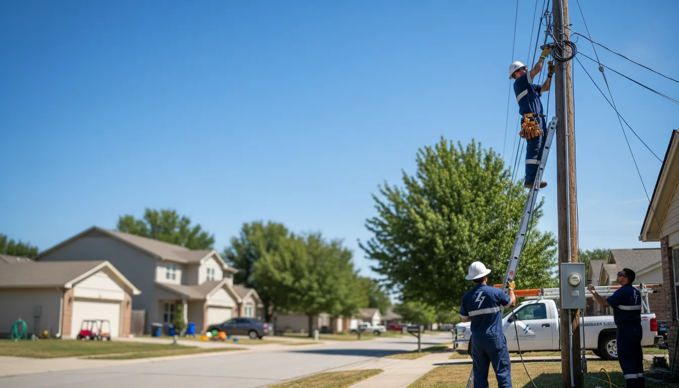 Residential electrician providing installation services in Combined Locks, WI